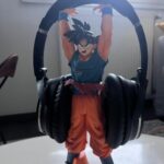 Bose Headphones resting on a DBZ Anime Figurine