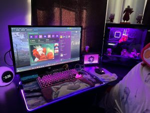 Foto de avaliação de um Keyboard Rug enviada por um cliente