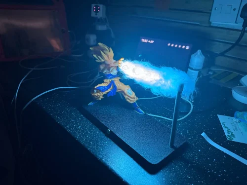 DBZ Magnetic Goku Kamehameha Desk Lamp with Inbuilt Battery photo review