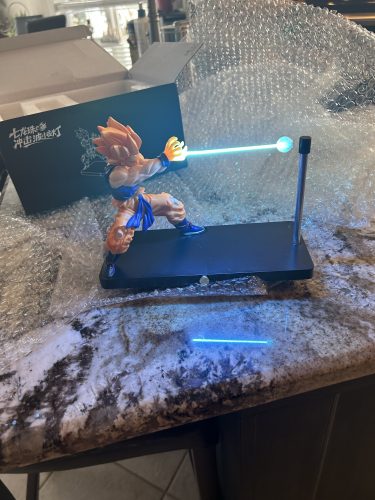 Click to view full screen DBZ Magnetic Goku Kamehameha Desk Lamp with Inbuilt Battery photo review