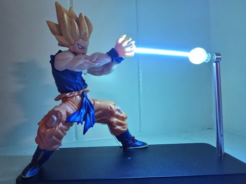 Click to view full screen DBZ Magnetic Goku Kamehameha Desk Lamp with Inbuilt Battery photo review